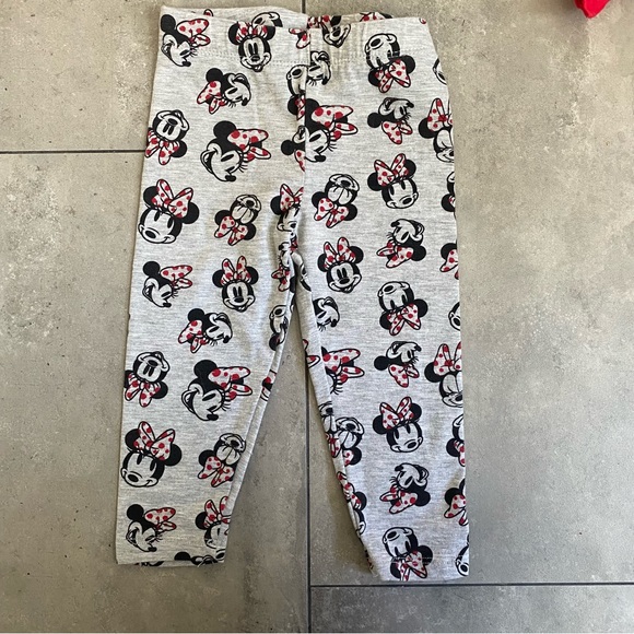 NWOT Disney Minnie Mouse red gray leggings sweatshirt set 12 months - Picture 12 of 12